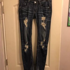 Machine Brand Distressed Jeans Size 7